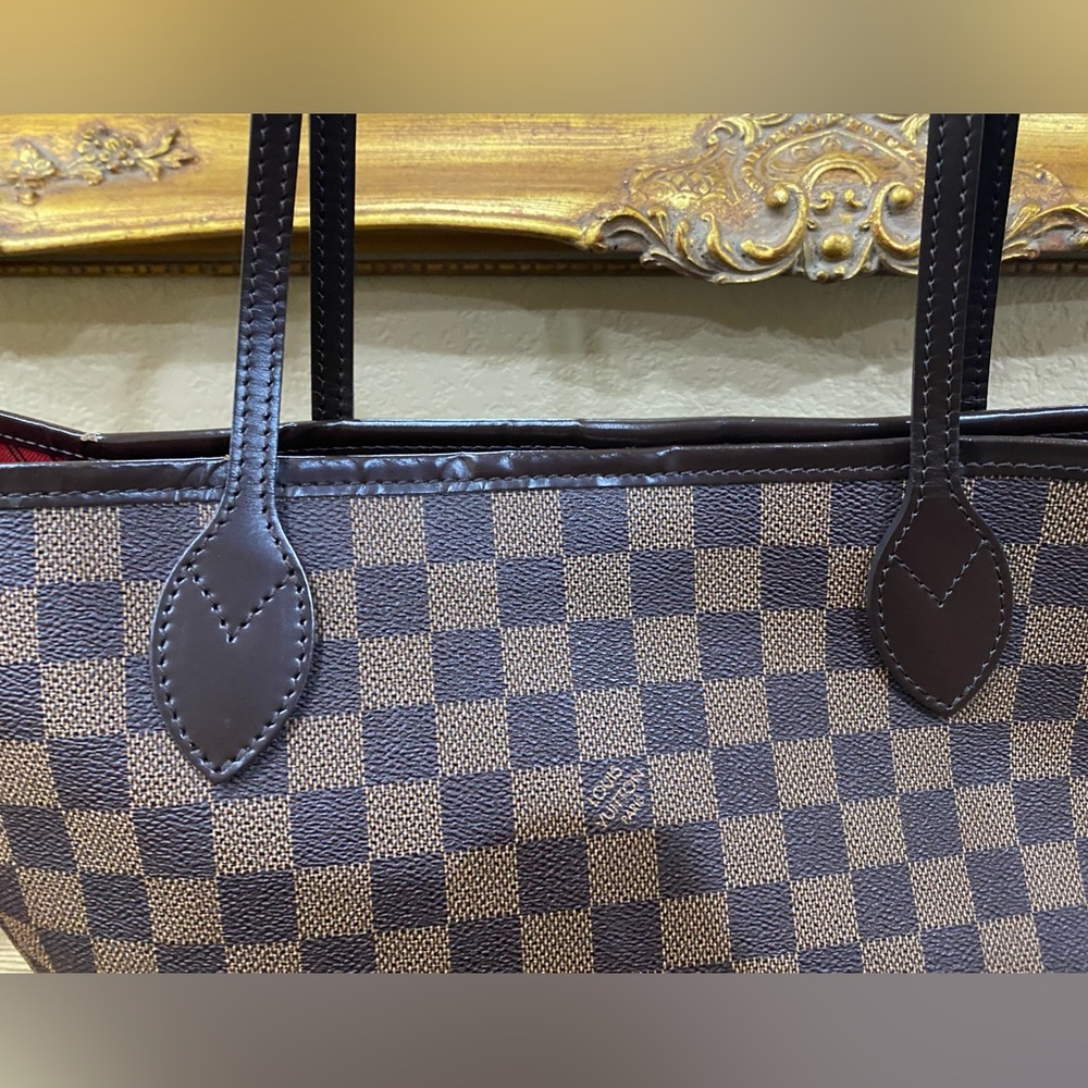 Authentic Pre Loved Louis Vuitton Neverfull MM Damier Ebene - Picture 3 of 16